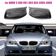1 Pair Carbon Fiber E60 Mirror Cover M Style Car Side Rearview Mirror Cover Cap Trim For BMW 5 6 ser