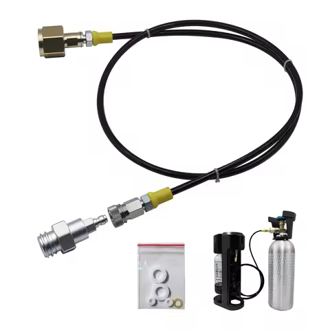 TR21 Soda Water Maker to External Co2 Tank Cylinder Adapter and Hose Kit W21.8-14 G3/4 CGA320 Quick 