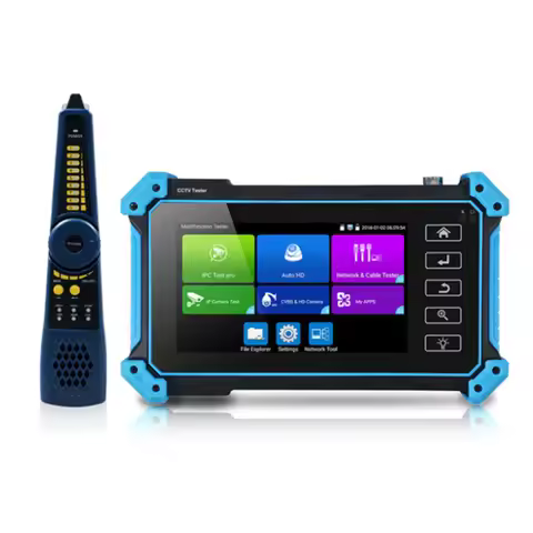 5.4" CCTV IPC Tester IPC5200C Camera Testing Tool 8MP AHD CVI TVI Camera Tester VGA HDMI PTZ PoE UTP