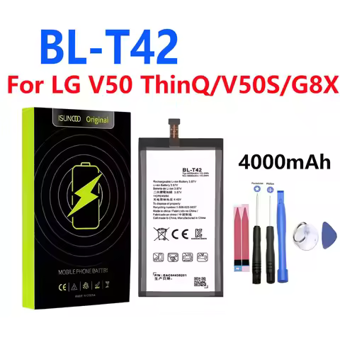 ISUNOO Original Battery BL-T42 For LG V50 ThinQ V50S/G8X Battery + Free Tools