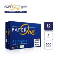 PaperOne All-Purpose Paper 80gsm - REAM (500 Sheets) - Short / A4 / Long / A3