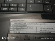 Acer Aspire E1-772G 17.3吋 i5 大螢幕獨立顯卡 備用機 除原來的配備 記憶體加裝4G共8G 硬