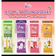 Combo of 5 zuzu kids lollipops supplemented with calcium, zinc, vitamin C, DHA for babies