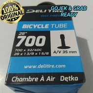 DELI TIRE BICYCLE INNER TYRE 28" 700 X 32/40C AV 35MM ORIGINAL LARGE VALVE