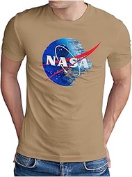 NASA Empire T-Shirt | Men's | Death Star Death Star Space Film Fan | S - 5XL, khaki, XX-Large