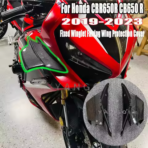 Motorcycle New Fairing parts Aerodynamic Wing Kit Fixed Winglet Fairing Wing Protection Cover For Ho
