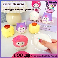 12cm Sanrio Toys/Sanrio Cute Viral Squishy Toys/Sanrio Soft Decompression Toys/Kuromi HelloKitty Melody Press Rebound Toys