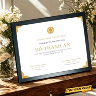 Photo Frame - Certificate Frame A3/A4/B4 Desktop Wall Mount - Composite Black Frame, Mica Surface (3