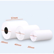 57x30mm/ 57x40mm/ 57X50mm (100 rolls) 57X50 thermal paper cash receipt for 58mmPOS thermal printer