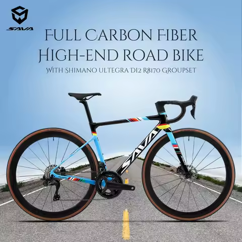 SAVA full carbon road bike electronic shifting road bike T1000 frame 24 speed ultra-light 7.2kg with