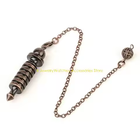 31KD Multifunctional Spiritual Amulet Pendule Pendant Screw Pendulum Dowsing Pendant for Divination 