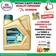 3 Botol 1L CVTF FE Perodua Gear Oil D-CVT Alza Baru Ativa 1.0 Turbo New Myvi MG3 Facelift 2022 Minya