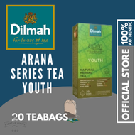 Dilmah Arana Series Tea Youth 20 Teabags - Black Tea With Ginger, Cinnamon, Moringa, Turmeric, Nutmeg, Black Pepper &amp; Star Anise