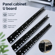 Heavy Duty Steel Rack Rail Diy Assembly 10U 12U 8U U-Shaped Mounting Board Flight Case Rack Rails