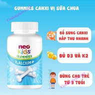 Bottle of 60 Chewable Gummies K2ALCIUM+ Calcium Yogurt Flavor NeoKids Neo-Kids - Calcium, D3, K2 Sup