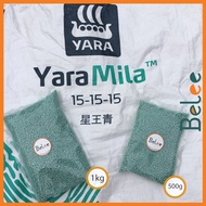 1kg/500g Baja YaraMila NPK 15-15-15 / Baja Subur / Baja Hijau / YaraMila Fertilizer / Baja Sebatian