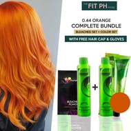 0.44 ORANGE BLONDE COMPLETE BUNDLE! Bremod Hair Color & Hair Bleaching Set