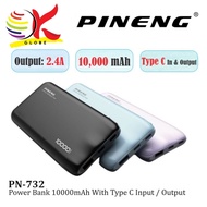 PINENG PN-732 POWERBANK 10000MAH 2.4A DUAL INPUT/OUTPUT WITH LITHIUM POLYMER / LIGHT INDICATOR DISPL