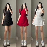 Elvira Collar Shirt Dress Casual Skater Dress