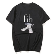 Fih Shoes Fish Funny Misspelled Humor T-Shirt Fisherman Fih-Calling Y2k Design Graphic Outfit Men's