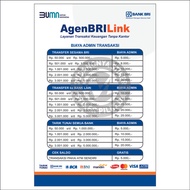 STIKER VINYL BIAYA ADMIN AGEN BRILINK