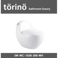 torino  WC 1038 One Piece - Siphonic - Water Closet 300mm 12 Inch S-Trap Toilet Bowl (Jamban) 马桶