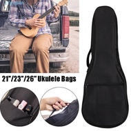 EXPEN Ukulele Bag Black 21/23/26 Inch Padded Shockproof Adjustable Strap Backpack Case