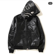 hoodie BAPE leather