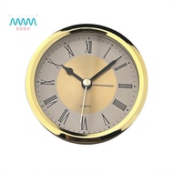 89mm Quartz Clock Retro Roman Numbers Clock Simple Clock Accessories Inlaid Handicraft Clock
