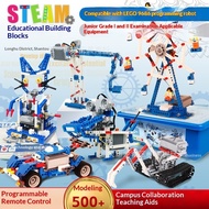 Free 6 Batteries 🤖 W&F 9686 Programmable Robot STEM Building Kit with Remote & Coding | 396‑3236pcs 