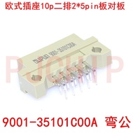 European Style Socket 210 9001-35101C00A Curved Pin 9001-36101C00A Straight Female 10P 2 * 5.
