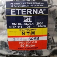 Kabel Listrik Eterna NYM 3x4 PER METER NYM ETERNA 3 x 4 METERAN