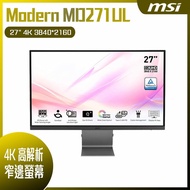 MSI 微星 Modern MD271UL 護眼美型螢幕 (27型/4K/HDMI/DP/IPS/Type-C)