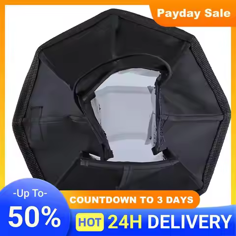 PULUZ Universal 20cm Ring Flash Light Cloth Soft Box Folding Speedlight Diffuser