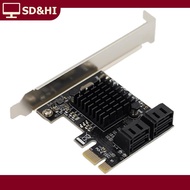 SD&HI PCI-E SATA 1X 4X 8X 16X การ์ด PCI Express ไปยัง SATA 3.0 2-Port SATA III 6Gbps อะแดปเตอร์ขยายบ