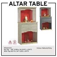 Altar Table Altar Cabinet Prayer Cabinet Prayer Table 3FT Altar Table FengShui Table Buddha Table 神台