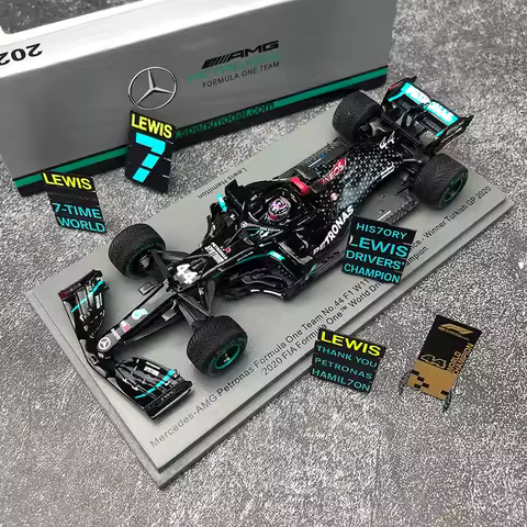 1:43 F1 racing car Hamilton 2020 W11 Turkish Grand Prix 7-championship Edition resin car model, adul