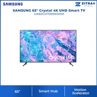 SAMSUNG 65" Crystal 4K UHD Smart TV UA65CU7000KXXM | Motion Xcelerator | Samsung Health | Q-Symphony | Smart Hub | Crystal Processor 4K | Smart TV with 2 Year Warranty
