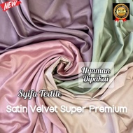 Satin Fabric by the Meter Velvet Satin Fabric/ Premium Velvet Satin Bridesmaid Fabric/ Lining Fabric