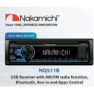 Nakamichi NQ511B 2021 New Model - USB, AM/FM radio, Bluetooth, Aux-In CAR SINGLE DIN PLAYER | Car player | player kereta