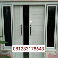 SALE PINTU SLIDING ALUMINIUM 2 DAUN + JENDELA TERMURAH