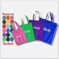 Satuan Tas Kain Spunbond Goodie Bag Tali Ukuran Jumbo, Besar / Kecil 20x25 25x35 30x40 38x45 Kantong Belanja Lipat, Goodybag