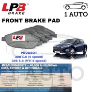 LPB e-PRO SEMI METALLIC FRONT DEPAN BRAKE PAD PEUGEOT 308 1.6 TURBO 4speed 308 1.6 VTi 4speed