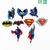 Crocs Jibbitz Batman shoe buckles Superman shoe accessories charm Crocs Marvel hero shoe buckles