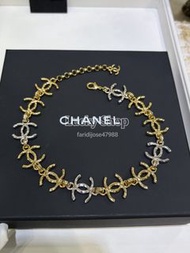 全新🌸 Chanel 雙C交替金銀色項鍊