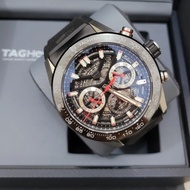 TAG HEUER CARRERA HEUER 02 BLACK DIAL RUBBER AUTOMATIC CHRONO ORIGINAL