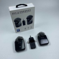 F11-2 Wireless Lavalier Microphone One for Two F15 Mobile Phone Noise Reduction Three-in-One Radio M