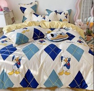 🧺迪士尼聯名 Donald Duck唐老鴨系列純棉柔軟透氣高級床單被套 四件套裝