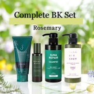 [BK全套] SUNA顏色EX（灰髮專用）黑色 180g + SUNA頭皮精華雙黑 100ml + SUNA修補洗髮精 400ml + SUNA BIOSHOT 白金護髮素 400ml