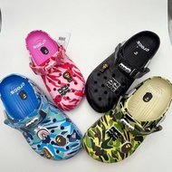 Crocs  Sandals for men and women Unisex Couple green Blue  Pink Black Bape  YABL